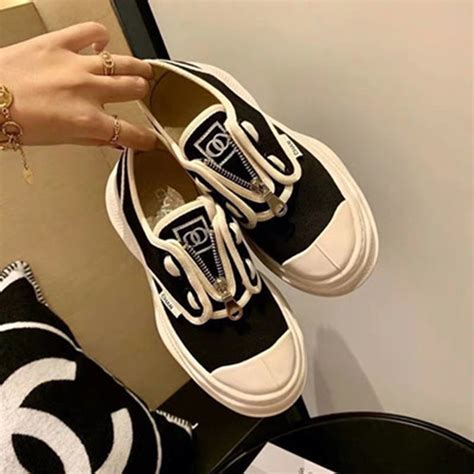 chanel skates - chanel canvas sneakers.